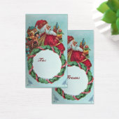 KUNNEN EN HUMOROUS SANTA CLAUS KROEIEN VISITEKAARTJE (Bureau)