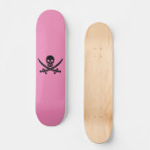 KUNNEN EN KROSSBONES PINK SKATEBOARD DECK (Voorkant)