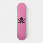 KUNNEN EN KROSSBONES PINK SKATEBOARD DECK (Voorkant)