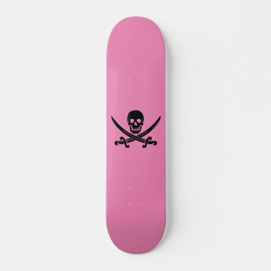 KUNNEN EN KROSSBONES PINK SKATEBOARD DECK (Voorkant)