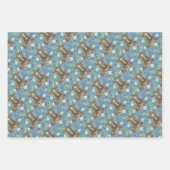 KUNNEN IN AUTUMN FOREST, BIRD NAAST INPAKPAPIER VEL (Voorkant)