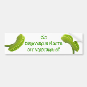 Kunnen Vleesetende Planten Vegetariërs Eten? Bumpersticker