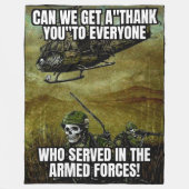 KUNNEN WE EEN BEDANKJE KRIJGEN? FLEECE DEKEN (Voorkant)