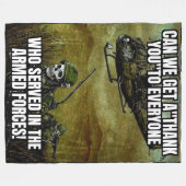 KUNNEN WE EEN BEDANKJE KRIJGEN? FLEECE DEKEN (Voorkant (Horizontaal))