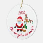 Kunnen we een 'Do-over' kerstrenrenrendiertje 2020 Keramisch Ornament (Links)