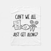 Kunnen we niet met z'n allen gewoon met een schaar fleece deken (Voorkant)