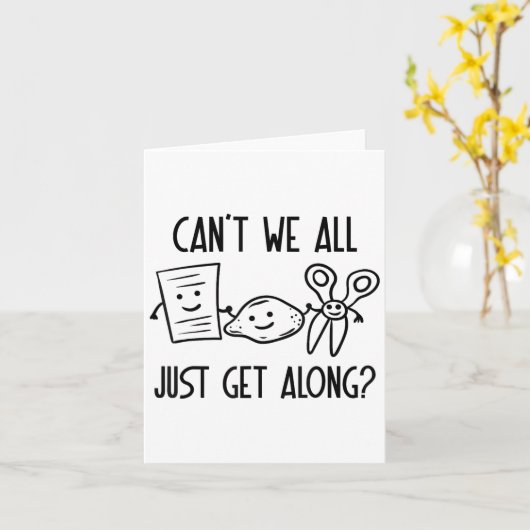 Kunnen we niet met z'n allen gewoon met een schaar kaart (Gele Bloem)