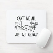 Kunnen we niet met z'n allen gewoon met een schaar muismat (Met muis)