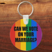 KUNNEN WE OP UW MARRIAGE STEMMEN? SLEUTELHANGER (Voorkant)