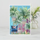 Kunnen we rondhangen? stoelkat feestdagenkaart (Staand voorkant)