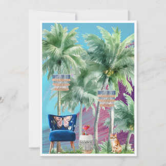 Kunnen we rondhangen? stoelkat feestdagenkaart