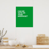 KUNNEN WE STEMMEN OVER UW MARRIAGE POSTER (Keuken)