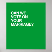 KUNNEN WE STEMMEN OVER UW MARRIAGE POSTER (Voorkant)