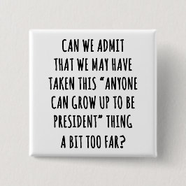 Kunnen we toelaten vierkante button 5,1 cm