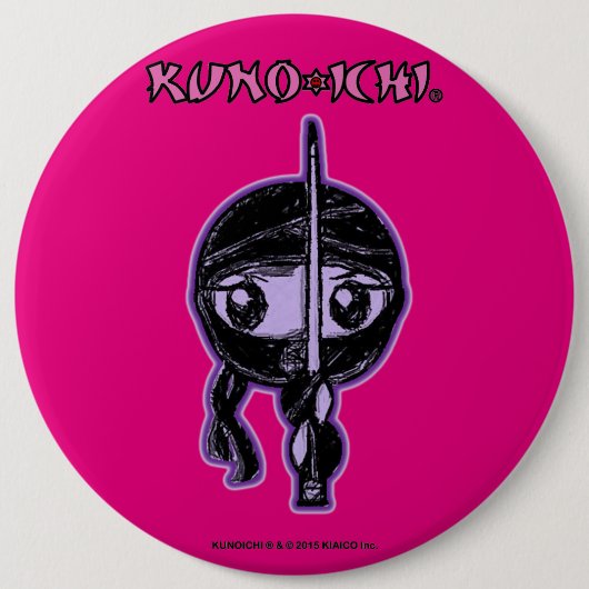KUNOICHI Roze Button (Voorkant)
