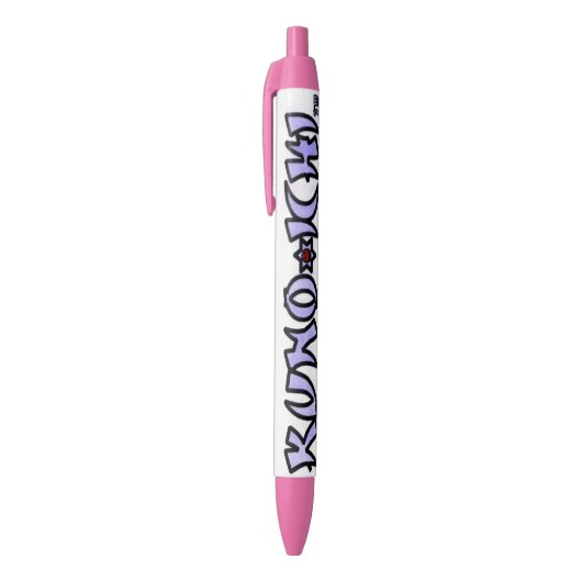 KUNOICHI* "Roze pen" (zwarte inkt) Zwarte Inkt Pen (Top (Verticaal))