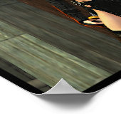 Kunoichi - Vrouw Ninja Poster (Hoek)