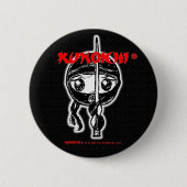 KUNOICHI* "Zwarte Button" Ronde Button 5,7 Cm (Voorkant)