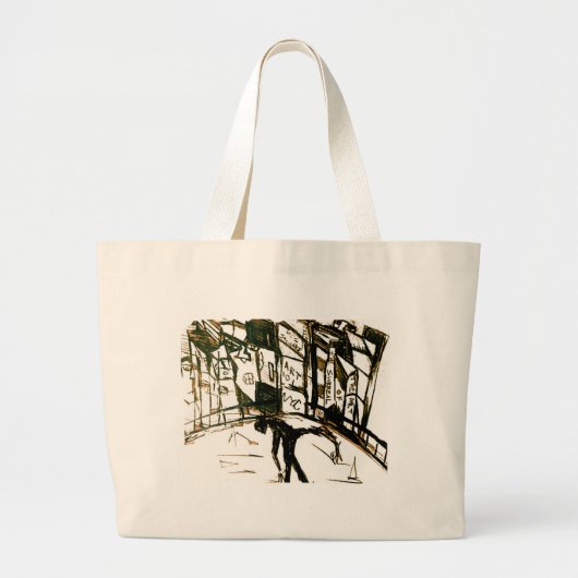 kunst 101 grote tote bag (Voorkant)