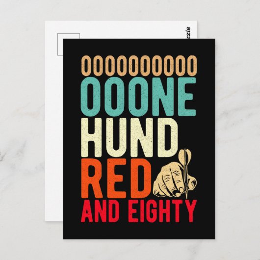 kunst 180 Dart Lover Briefkaart (Voorkant / Achterkant)