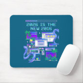 Kunst 2016 Vaporwave Pixel Computer Esthetiek Muismat (Met muis)