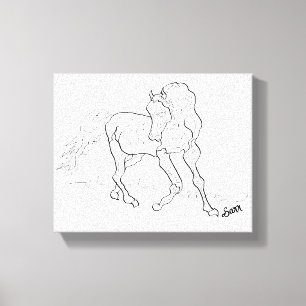 Kunst aan de Muur: Arabisch Canvas Afdruk