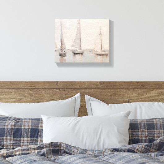 Kunst aan de Muur - Kust Canvas Afdruk (Insitu (Slaapkamer))