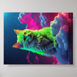 Kunst aan de muur voor kattenliefhebbers poster