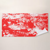 Kunst abstract grijsillustratie-inktpenseeleffect badhanddoek (Badhanddoek)