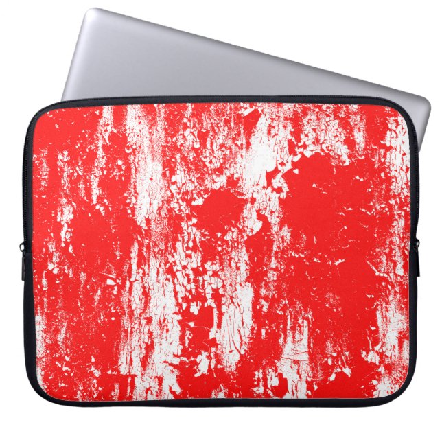 Kunst abstract grijsillustratie-inktpenseeleffect laptop sleeve (Voorkant)