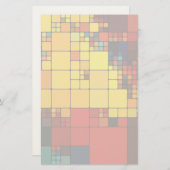 Kunst abstract levendig geometrisch patroon van de briefpapier (Voorkant / Achterkant)