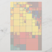 Kunst abstract levendig geometrisch patroon van de briefpapier (Voorkant)