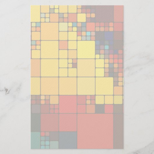 Kunst abstract levendig geometrisch patroon van de briefpapier (Voorkant)