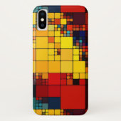 Kunst abstract levendig geometrisch patroon van de Case-Mate iPhone case (Achterkant)