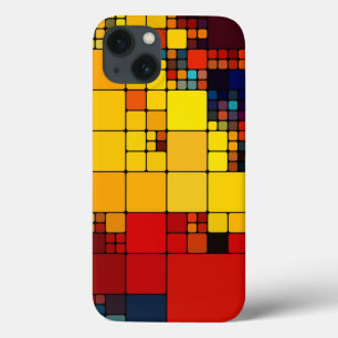 Kunst abstract levendig geometrisch patroon van de Case-Mate iPhone case