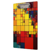 Kunst abstract levendig geometrisch patroon van de klembord (Links)