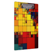 Kunst abstract levendig geometrisch patroon van de klembord (Rechts)