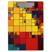 Kunst abstract levendig geometrisch patroon van de klembord (Voorkant)