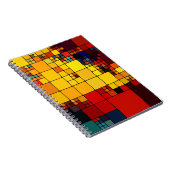 Kunst abstract levendig geometrisch patroon van de notitieboek (Rechterzijde)