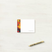 Kunst abstract levendig geometrisch patroon van de post-it® notes (Op bureau)