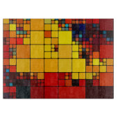 Kunst abstract levendig geometrisch patroon van de snijplank (Voorkant)