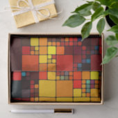 Kunst abstract levendig geometrisch patroon van de tissuepapier (Geschenk)