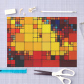 Kunst abstract levendig geometrisch patroon van de tissuepapier (Craft)