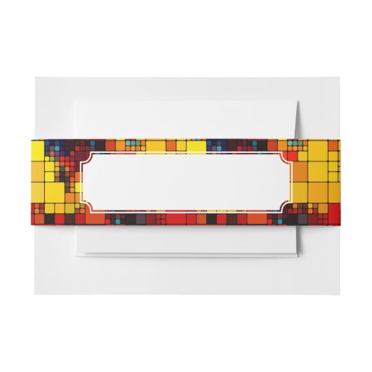 Kunst abstract levendig geometrisch patroon van de uitnodigingen wikkel (Voorkant Voorbeeld)