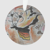 Kunst Abstracte acrylaantasting van bomen Ornament (voorkant)