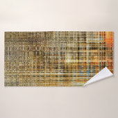 Kunst abstracte kleurrijke geometrische snijpuntac badhanddoek (Badhanddoek)