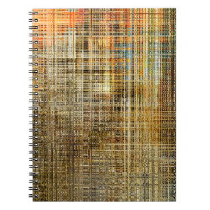 Kunst abstracte kleurrijke geometrische snijpuntac notitieboek