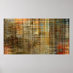 Kunst abstracte kleurrijke geometrische snijpuntac poster