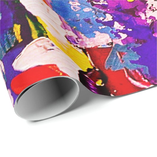 Kunst Abstracte Pallet Kleur Cadeaupapier (Rol Hoek)