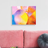 Kunst achtergronden canvas afdruk (Insitu (Woonkamer))
